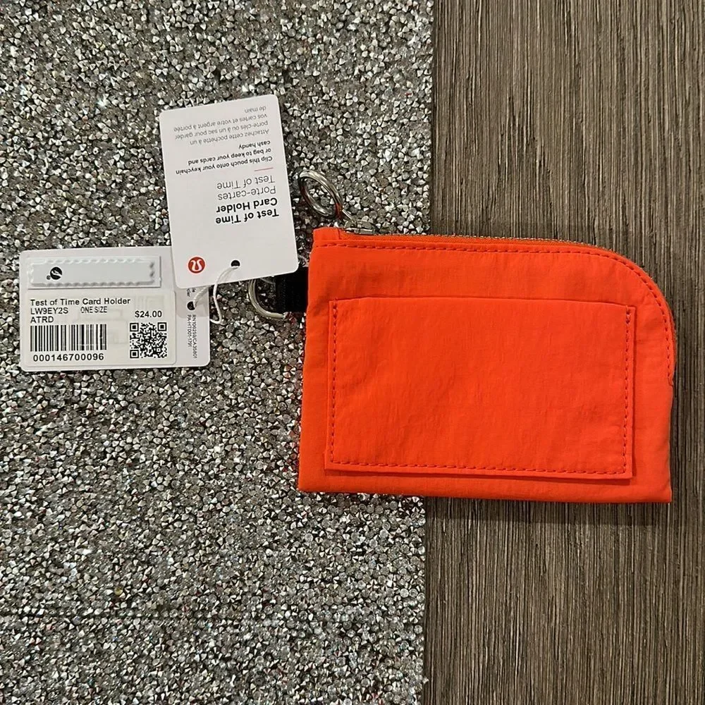Lululemon Test of Time Card Holder Autumn Red NWT UNISEX - Picture 4 of 6